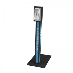 TMJ708 Großhandel Mode Design Metall Hand Sanizer Dispenser Rack Display